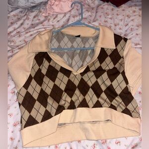 Shein cute sweater print shirt